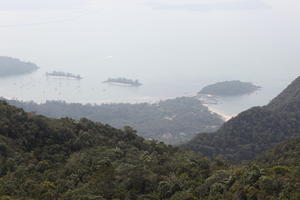 coastline, day, elevated, forest, Kedah, Malaysia, mountain, sunny, vegetation