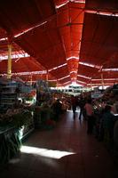 Arequipa, Arequipa, autumn, day, eye level view, food, market, natural light, people, Peru, stall, standing, walking