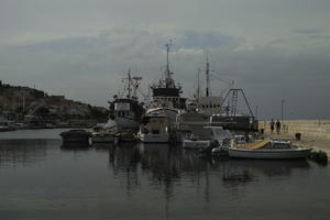 boat, cloudy, Croatia, day, eye level view, harbour, Kali, seascape, summer, Zadarska