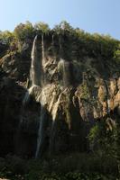 below, Croatia, day, Karlovacka, mountain, sunny, tree, vegetation, waterfall