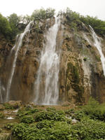 Croatia, day, diffuse, diffused light, eye level view, Karlovacka, natural light, plant, shrub, summer, waterfall