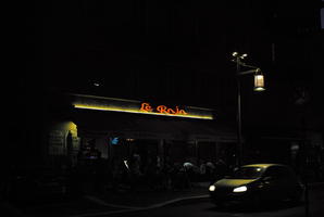 artificial lighting, car, city lights, evening, eye level view, France, Nice, night, Provence Alpes Cote D