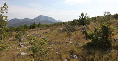 autumn, Croatia, day, eye level view, moorland, mountain, sunny