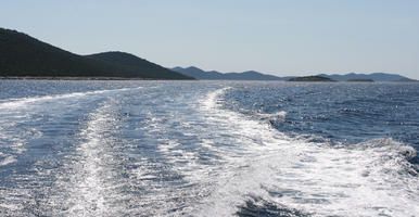 Croatia, day, eye level view, hill, seascape, summer, sunny, Zadarska