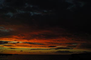 cloudy, Cumulonimbus, dusk, dusk, evening, eye level view, natural light, open space, overcast, storm, summer, Zadarska