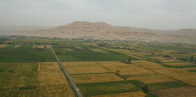 aerial view, day, diffuse, diffused light, Egypt, field, natural light, summer