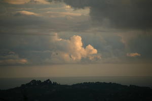 Chateauneuf, cloud, cloudy, dusk, elevated, France, mountain, Provence Alpes Cote D