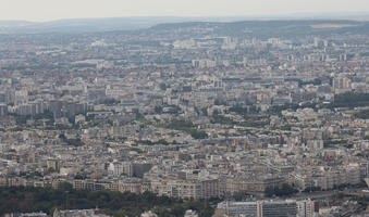 aerial view, autumn, city, cityscape, day, diffuse, diffused light, France, Ile-De-France, Paris