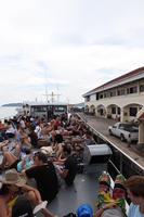 boat, casual, day, diffuse, diffused light, eye level view, group, people, sitting, summer, Thailand