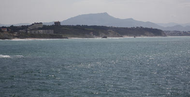 Aquitaine, Biarritz, coastline, day, eye level view, France, seascape, spring, sunlight, sunny, sunshine