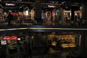 above, artificial lighting, cafe, eye level view, indoor lighting, interior, Poland, Poznan, retail, shopfronts, shopping centre, Wielkopolskie