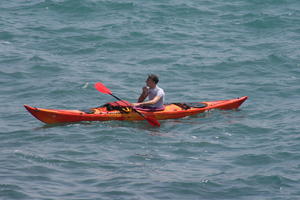 boat, day, elevated, France, man, seascape, sunny