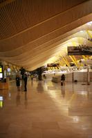 airport, artificial lighting, autumn, Barajas Airport, ceiling, evening, eye level view, floor, indoor lighting, interior, Madrid, Spain