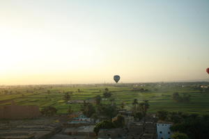 aerial view, balloon, dusk, East Timor, Egypt, Egypt, palm, vegetation