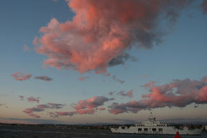 autumn, cloud, Croatia, day, dusk, eye level view, ship, sky, sunset, Zadar, Zadarska