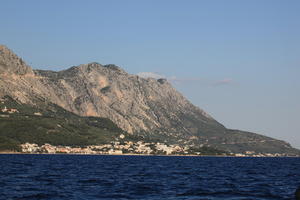 coastline, Croatia, day, eye level view, Makarska, mountain, seascape, Splitsko-Dalmatinska, summer, tree, vegetation