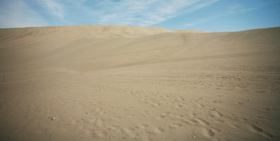 day, desert, direct sunlight, eye level view, Ica, Peru, sand dune, spring, sunlight, sunny, sunshine