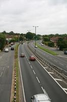 car, day, elevated, England, grass, guardrail, London, natural light, road, The United Kingdom, vegetation