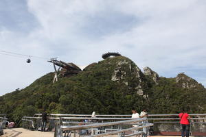 cable car, day, elevated, forest, Kedah, Malaysia, mountain, sunny, vegetation