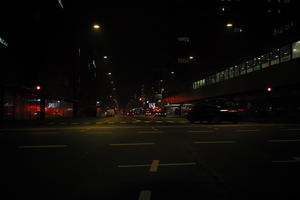 artificial lighting, Copenhagen , Denmark, eye level view, Kobenhavn, night, outdoor lighting, street