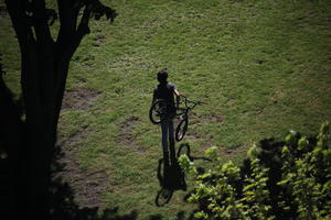 above, back, boy, child, day, elevated, park, Porto, Porto, Portugal, spring, sunny, walking