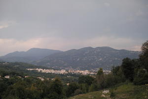 cloudy, day, elevated, eye level view, France, mountain, overcast, Provence Alpes Cote D