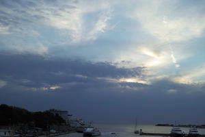 cloud, Croatia, day, dusk, elevated, harbour, sky, summer, Ugljan, yacht, Zadarska