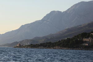 coastline, Croatia, day, eye level view, Makarska, mountain, seascape, Splitsko-Dalmatinska, summer