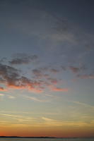 Altocumulus, cloud, Croatia, dusk, dusk, evening, eye level view, open space, sky, summer, sunset, Zadarska