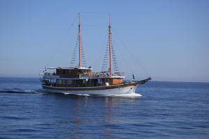 boat, Croatia, day, eye level view, seascape, summer, transport