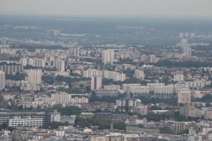 aerial view, autumn, city, cityscape, day, diffuse, diffused light, France, Ile-De-France, Paris