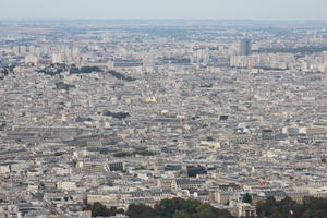 aerial view, autumn, city, cityscape, day, diffuse, diffused light, France, Ile-De-France, Paris