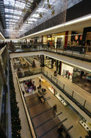 artificial lighting, elevated, indoor lighting, interior, Krakow, Malopolskie, Poland, shop, shopfronts, shopping centre