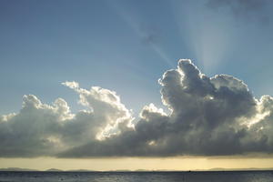 autumn, cloud, Croatia, day, eye level view, godrays, sky, Splitsko-Dalmatinska, sunset