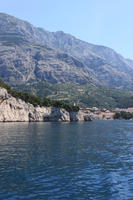 coastline, Croatia, day, eye level view, Makarska, mountain, rockery, seascape, Splitsko-Dalmatinska, summer, vegetation