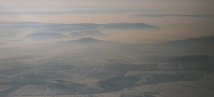 above, aerial view, day, dusk, England, London, mountain, sunny, The United Kingdom, winter