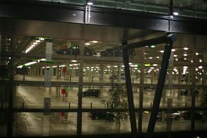 artificial lighting, car, eye level view, Madrid, parking, Spain