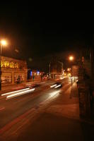 artificial lighting, effect, elevated, England, eye level view, London, night, street, The United Kingdom