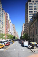 building, car, day, elevated, facade, Manhattan, New York, skyscraper, street, sunny, The United States