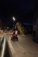 artificial lighting, Bilbao, eye level view, night, Pais Vasco, pavement, Spain