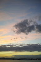 backlight, cloud, cloudy, Cumulus, day, dusk, eye level view, natural light, open space, sky