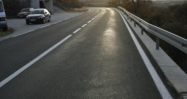 autumn, Croatia, diffuse, diffused light, eye level view, road, sunset, Zadar, Zadarska