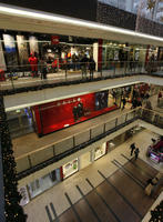 artificial lighting, elevated, indoor lighting, interior, Krakow, Malopolskie, Poland, shop, shopfronts, shopping centre