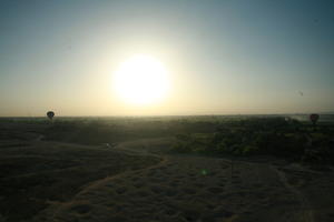 aerial view, clear, dusk, East Timor, Egypt, Egypt, silhouette, sky, sun, sunset, vegetation