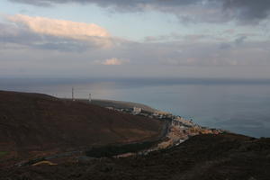 Canarias, cloud, dusk, elevated, evening, Las Palmas, seascape, sky, Spain, sunset, town