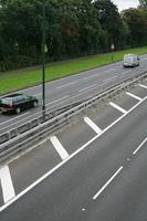 car, day, elevated, England, grass, guardrail, London, natural light, road, The United Kingdom, vegetation