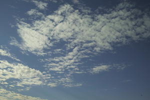 afternoon, blue, Cirrocumulus, cloud, Croatia, day, eye level view, open space, sky, summer, sunlight, Zadarska