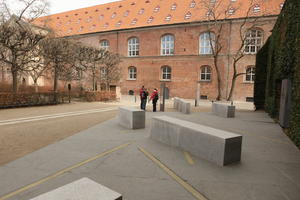 art, Copenhagen , day, Denmark, eye level view, Kobenhavn, object, pavement, sunny, tree, winter