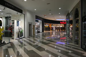 artificial lighting, Bulgaria, ceiling, eye level view, floor, indoor lighting, interior, retail, shopping centre, summer, Varna