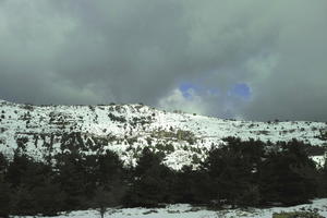 cloudy, day, diffuse, diffused light, eye level view, France, Greolieres, mountain, Provence Alpes Cote D